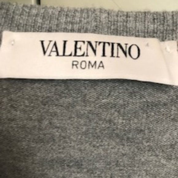 Valentino Sweaters - Valentino Long Ruffled Sleeves Cardign